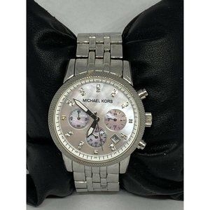 Michael Kors MK5020 Womens Silver Stainless Steel